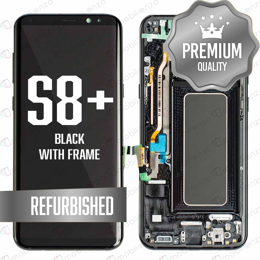 LCD for Samsung Galaxy S8P With Frame - Black (Refurbished)