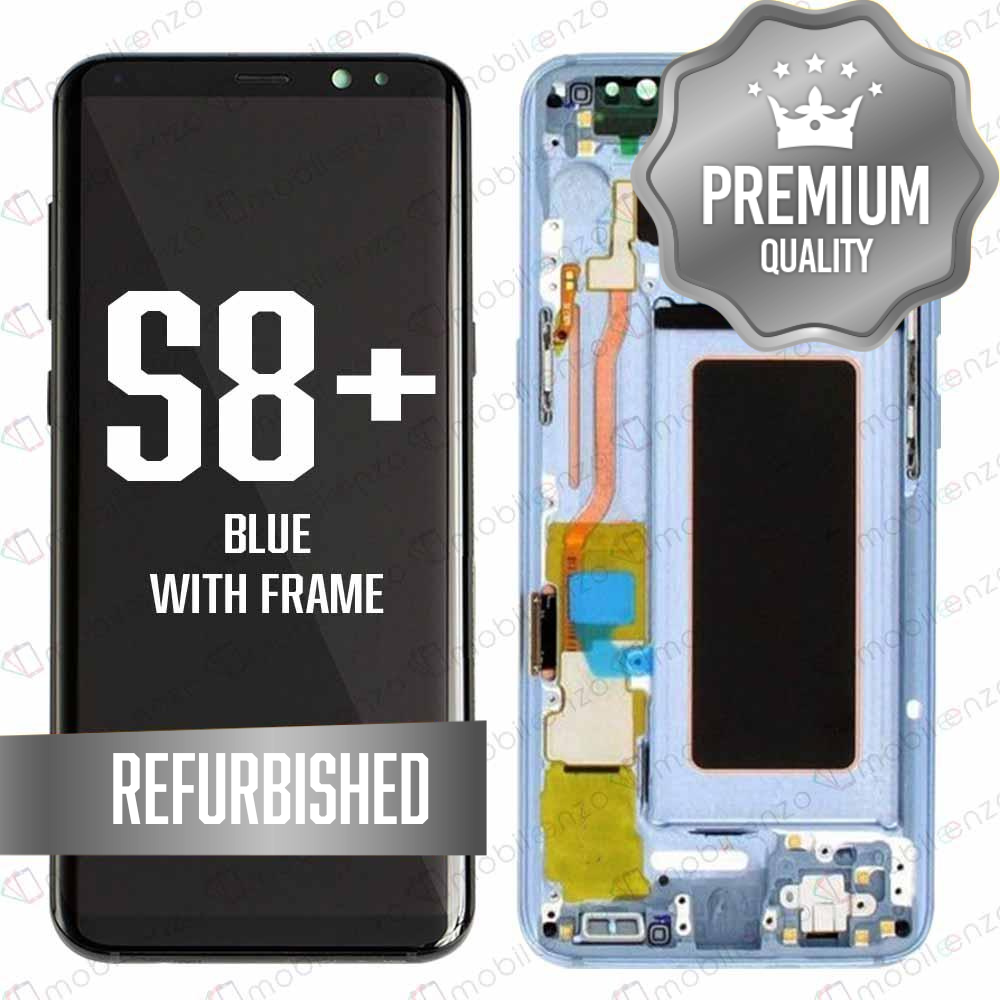 LCD for Samsung Galaxy S8P With Frame - Blue (Refurbished)