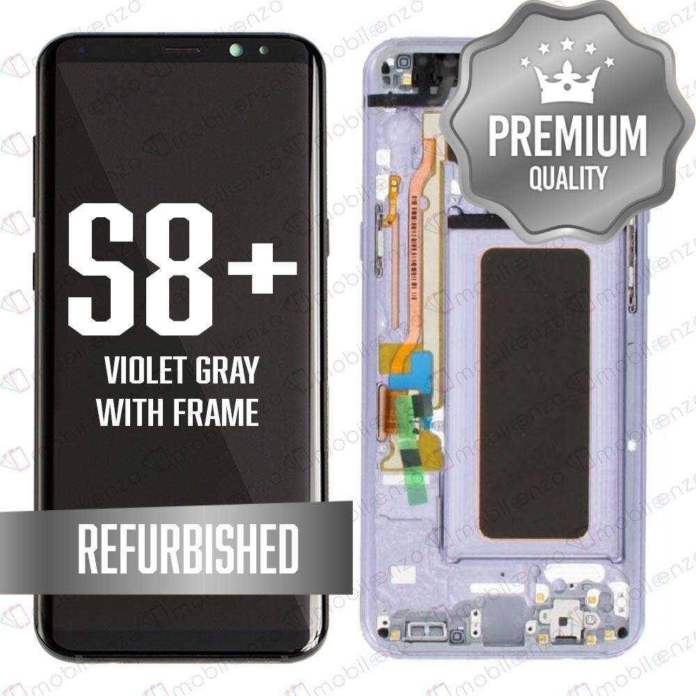 LCD for Samsung Galaxy S8P With Frame - Violet/Gray (Refurbished)