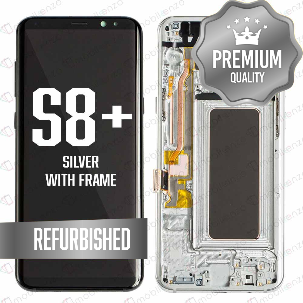 LCD for Samsung Galaxy S8P With Frame - Silver (Refurbished)