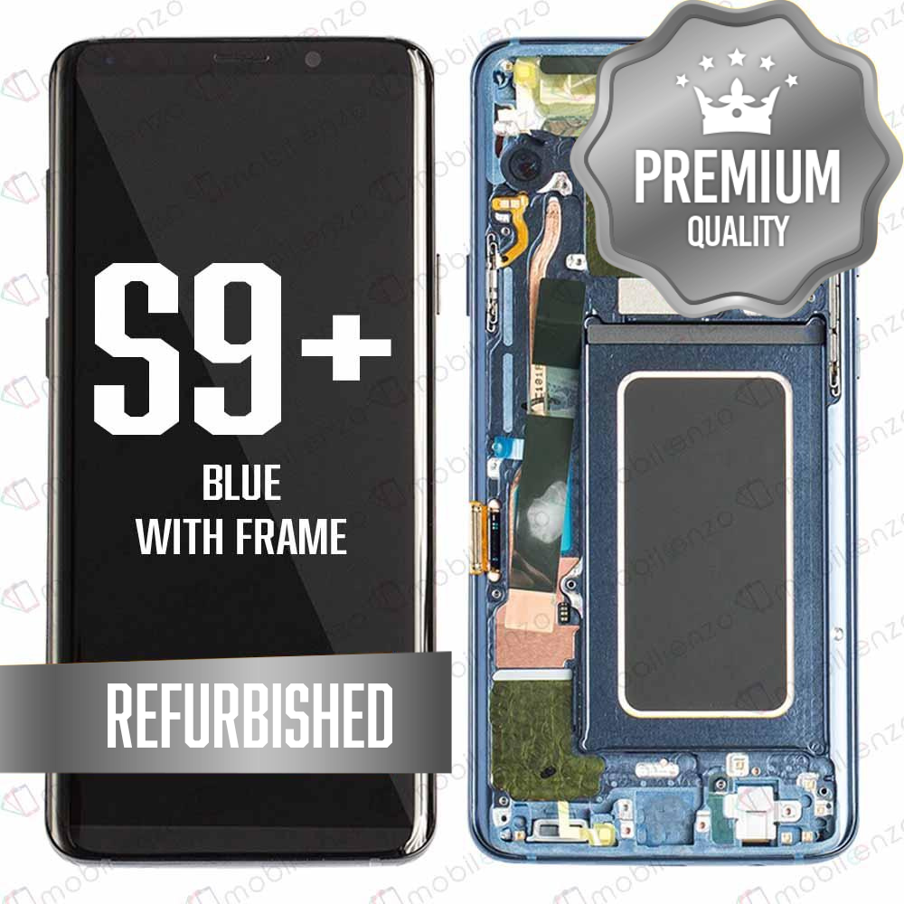LCD for Samsung Galaxy S9P With Frame - Blue (Refurbished)