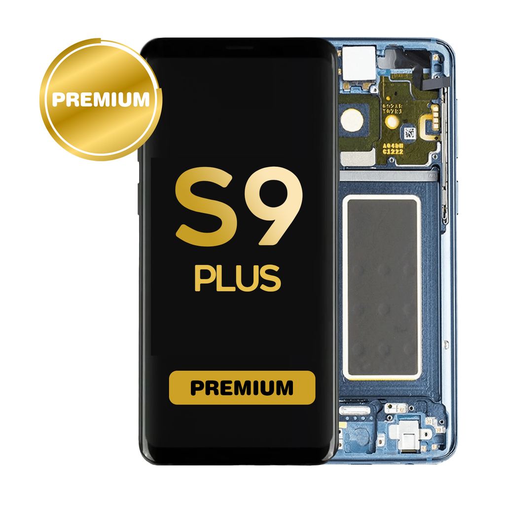 OLED Assembly for Samsung Galaxy S9 Plus (G965) with Frame - Blue (Premium)