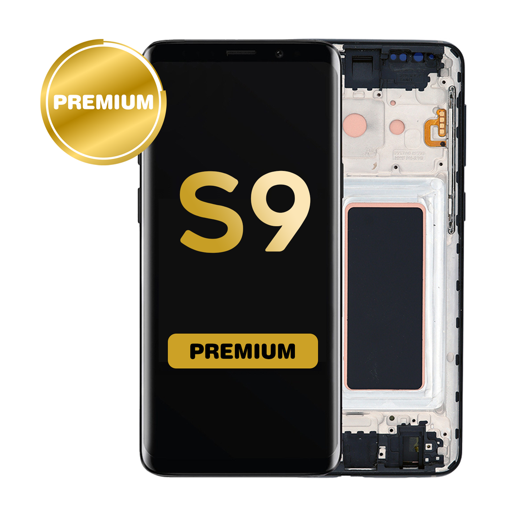 OLED Assembly for Samsung Galaxy S9 (G960) with Frame - Black (Premium)