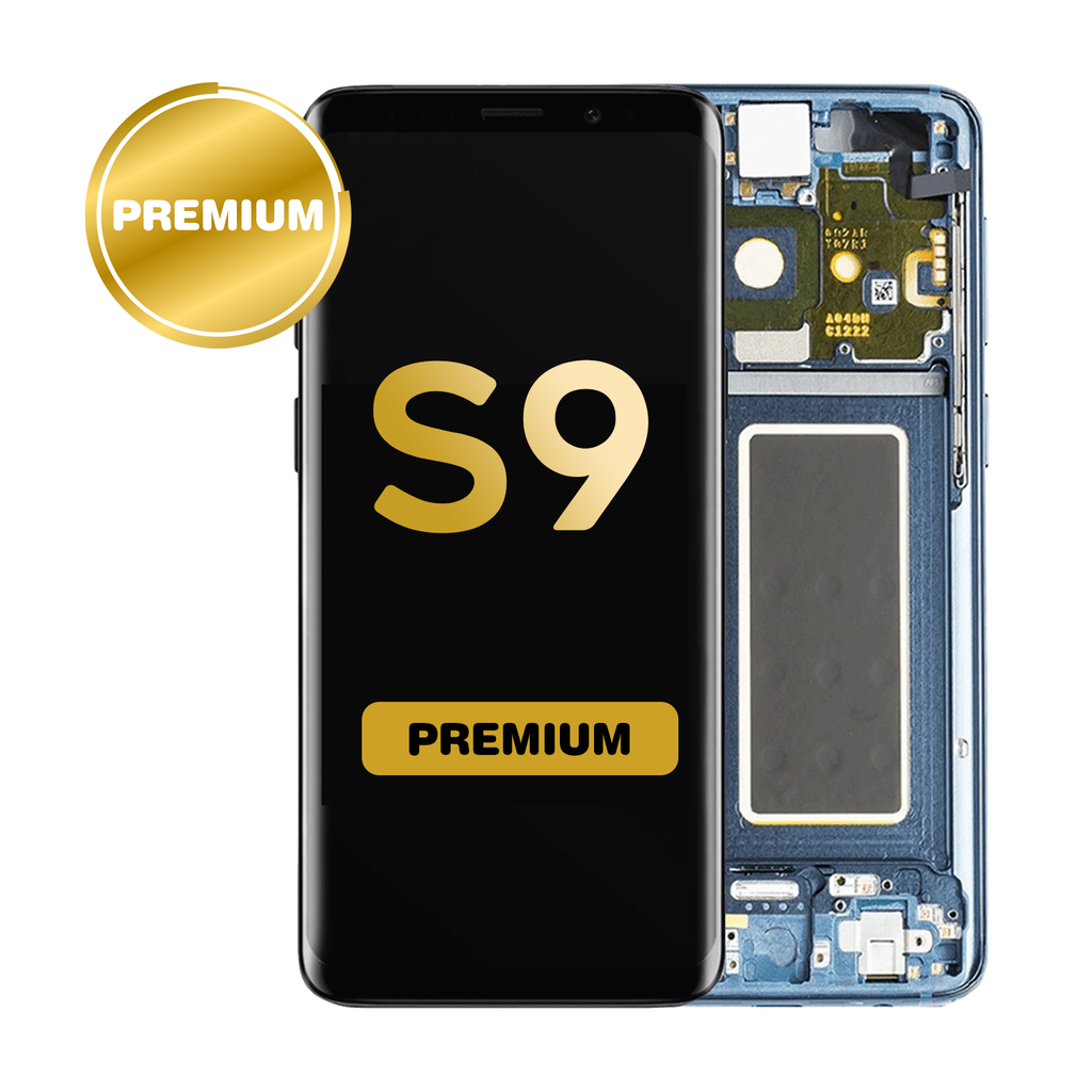 OLED Assembly for Samsung Galaxy S9 (G960) with Frame - Blue (Premium)