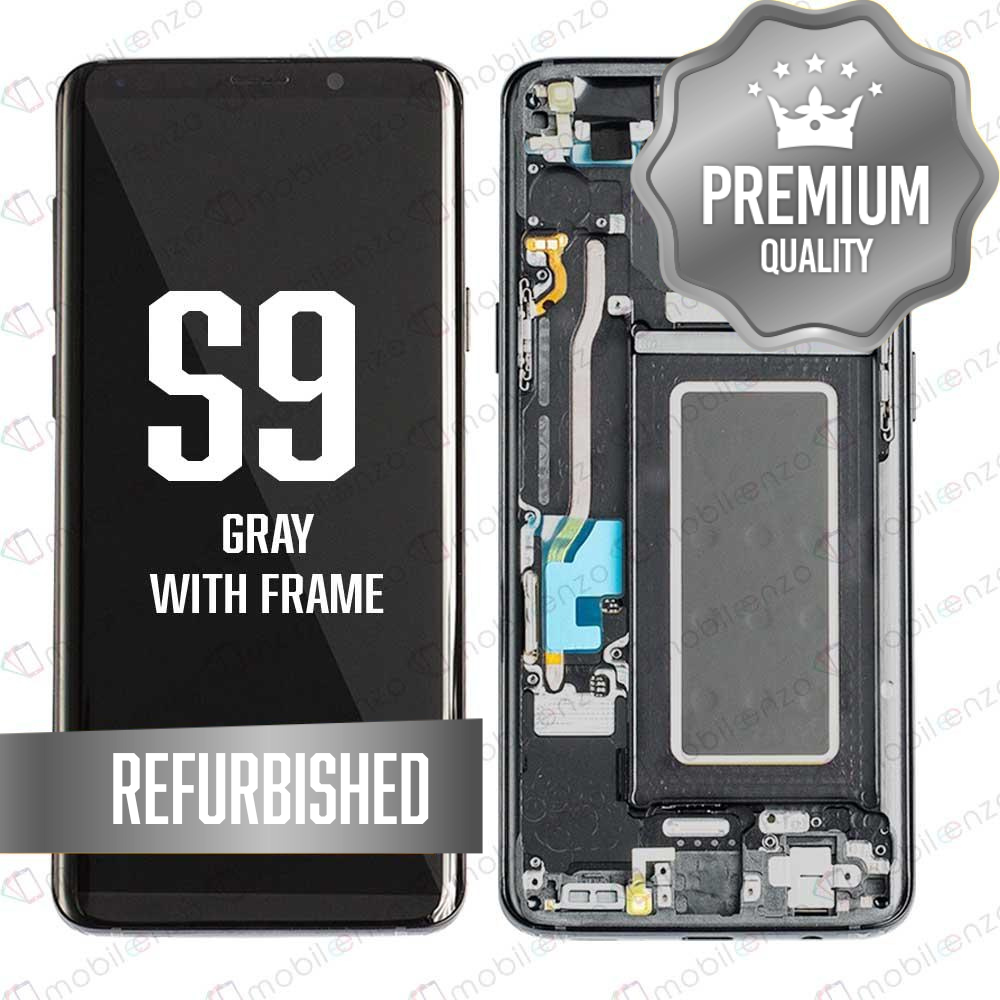 LCD for Samsung Galaxy S9 With Frame - Gray (Refurbished)