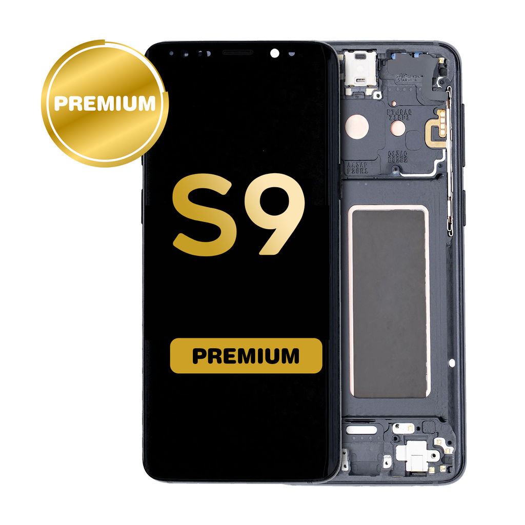 OLED Assembly for Samsung Galaxy S9 (G960) with Frame - Gray (Premium)