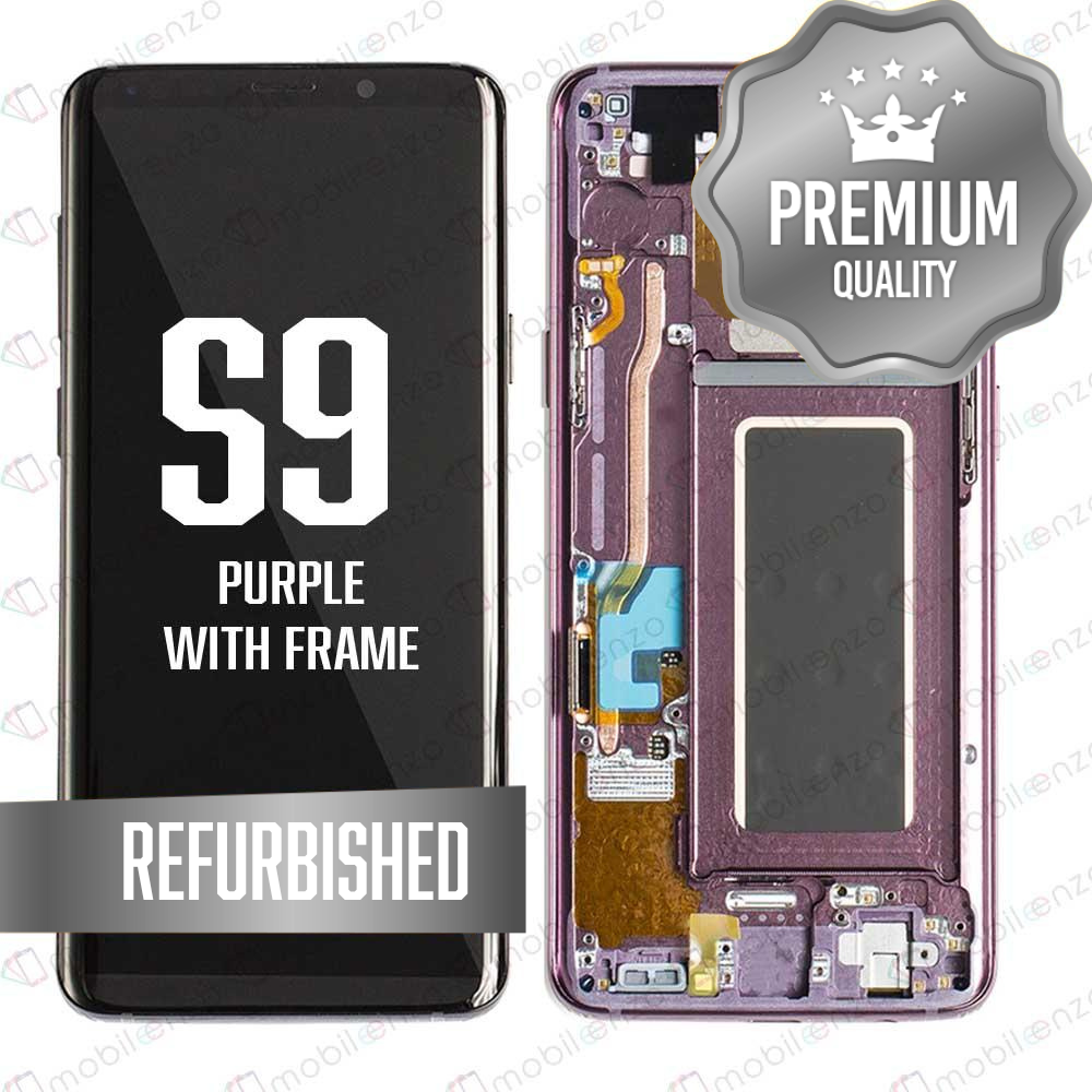 LCD for Samsung Galaxy S9 With Frame - Purple (Refurbished)