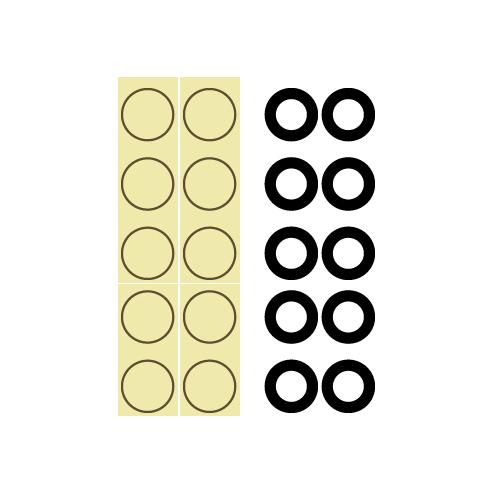 Small Hole Camera Lens with Adhesive Tape for iPhone 11 (10 Pcs) (Premium)