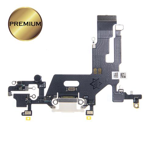 Charging Port Flex Cable For iPhone 11 White (Premium)