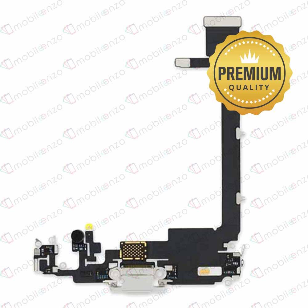 Charging Port Flex Cable For iPhone 11 Pro Max - Silver (Premium)