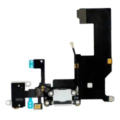 Charging Port Flex Cable For iPhone 5 - Silver (Premium)