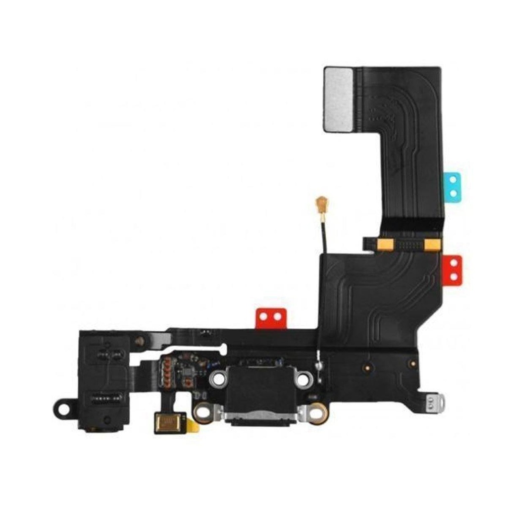 Charging Port Flex Cable For iPhone 5S - Space Gray (Premium)