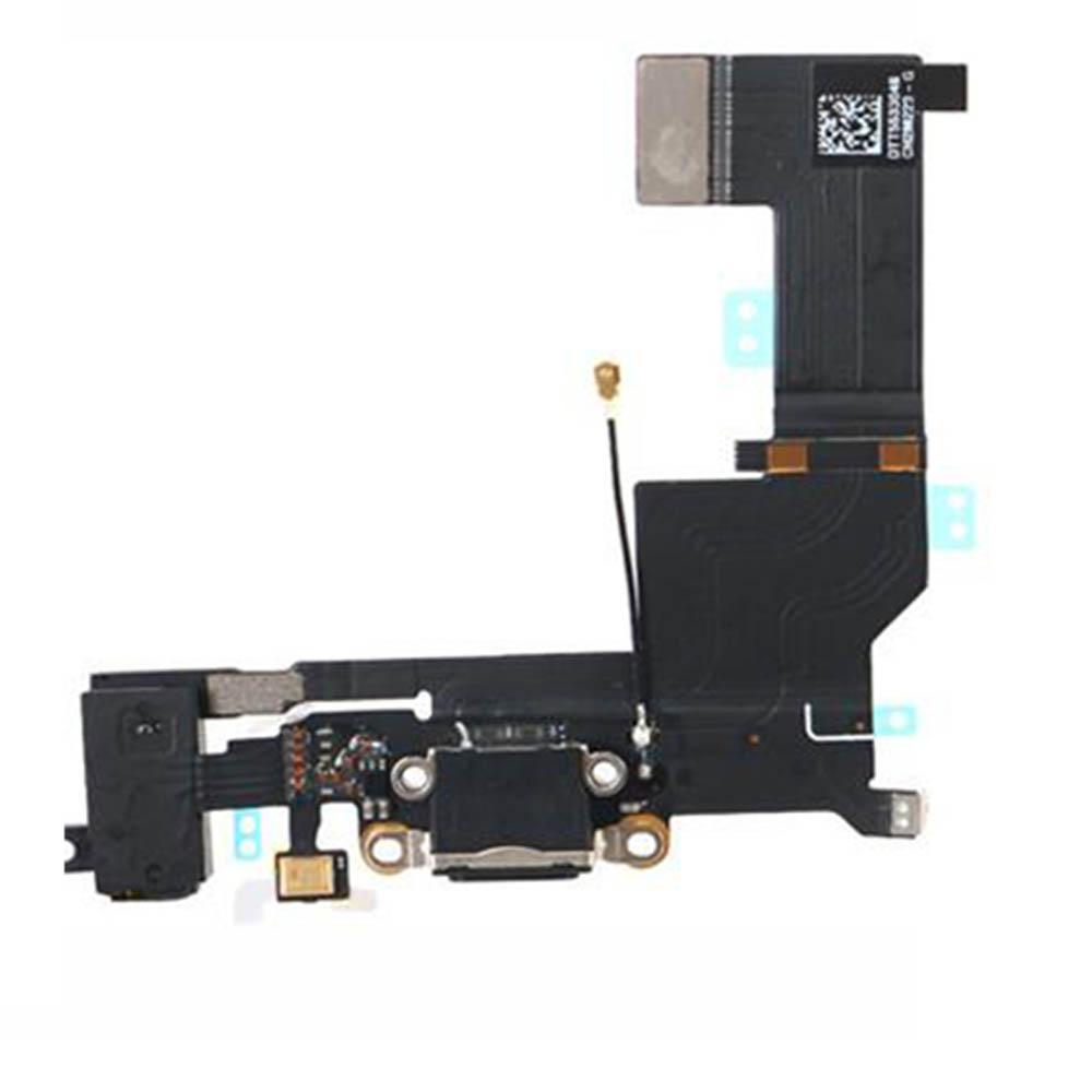 Charging Port Flex Cable For iPhone 5SE - Space Gray (Premium)