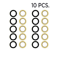 Back Camera Lens (Glass Only) With AdhesiveFor iPhone 6 / 6S (10 Pack) (Premium)