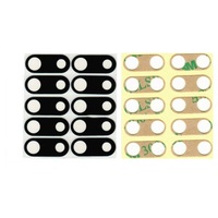 Back Camera Lens for iPhone 8P/7P Black w/ Adhesive (Glass Only) (10pcs.)