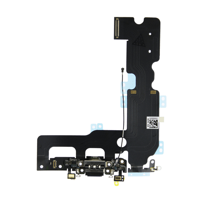 Charging Port Flex Cable For iPhone 7 Plus - Matte Black (Premium)