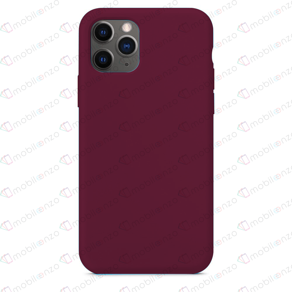 Premium Silicone Case for iPhone 12 (6.1) - Burgundy