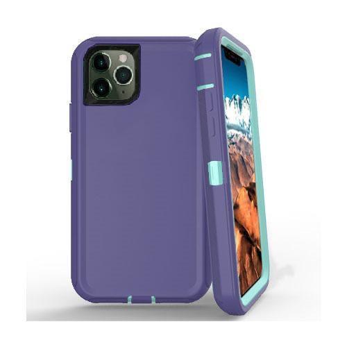 DualPro Protector Case for iPhone 12 Mini (5.4) - Purple & Light Blue