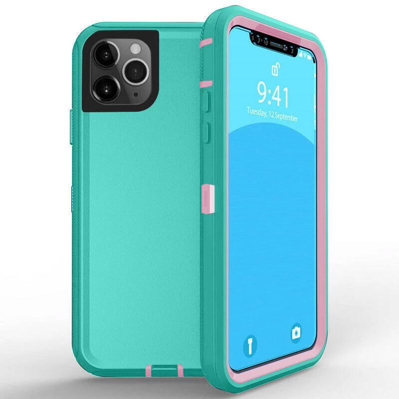 DualPro Protector Case for iPhone 12 Mini (5.4) - Teal & Pink