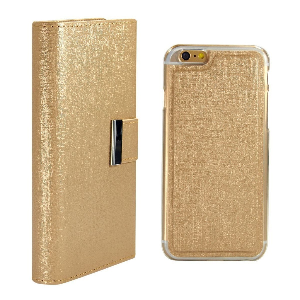 Real Wallet Case  for iPhone 5C - Gold