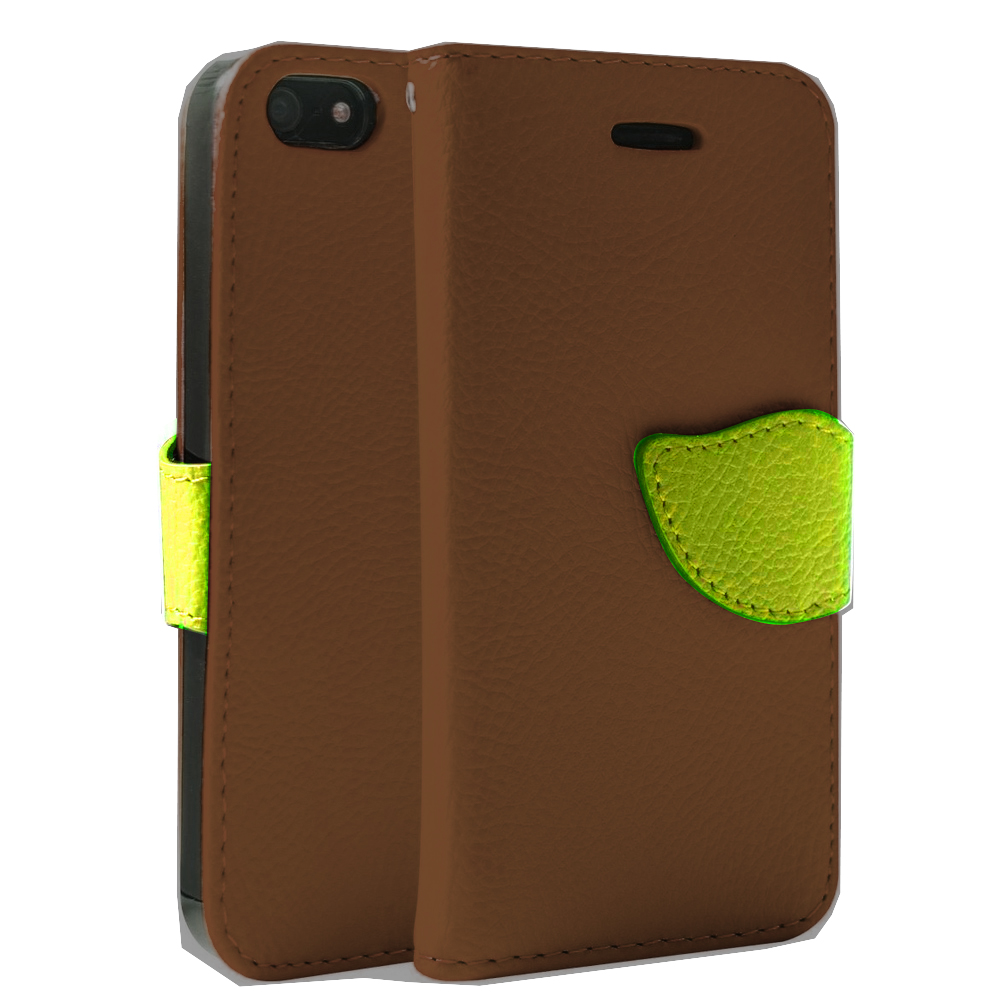 Wing Wallet Case for iPhone 5C - Brown