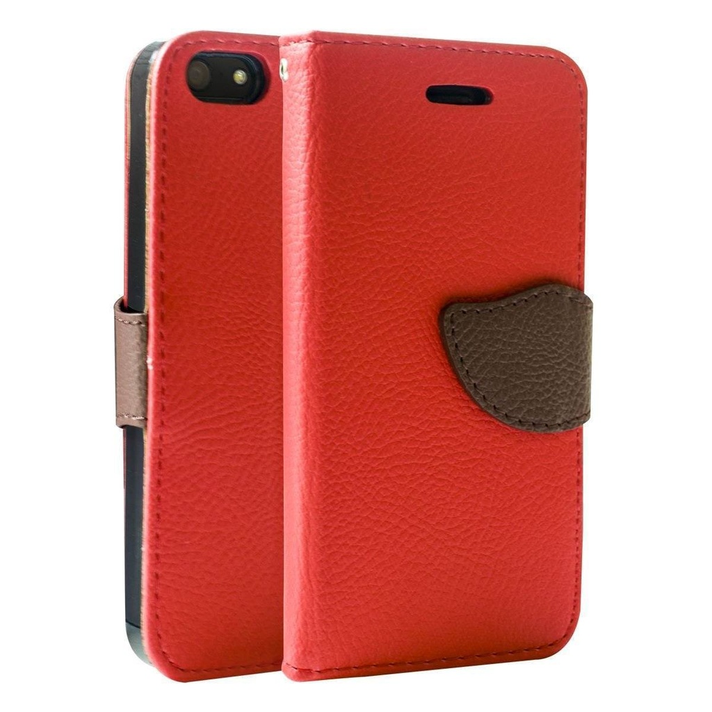 Wing Wallet Case for iPhone 5C - Red