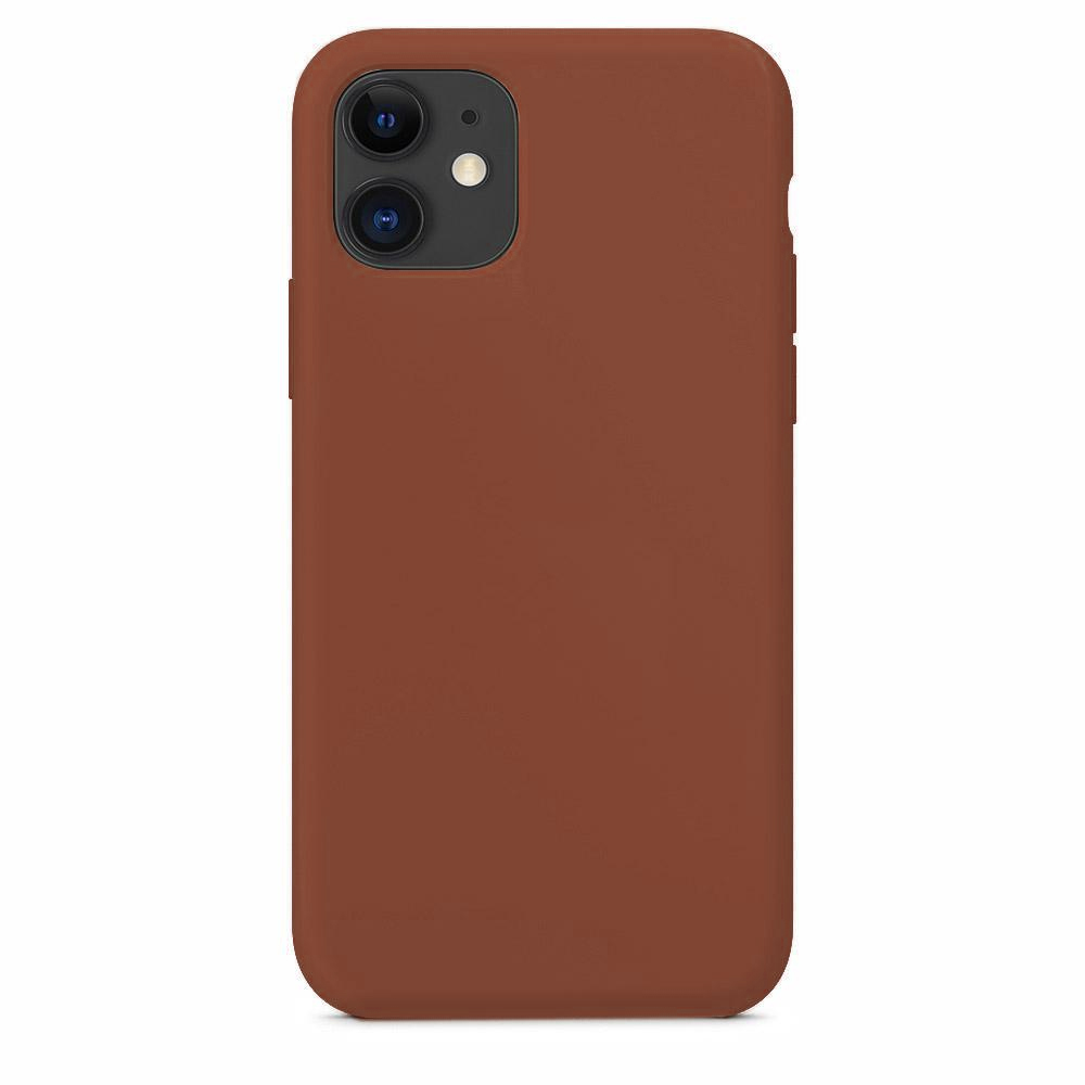 Premium Silicone Case for iPhone 11 - Brown
