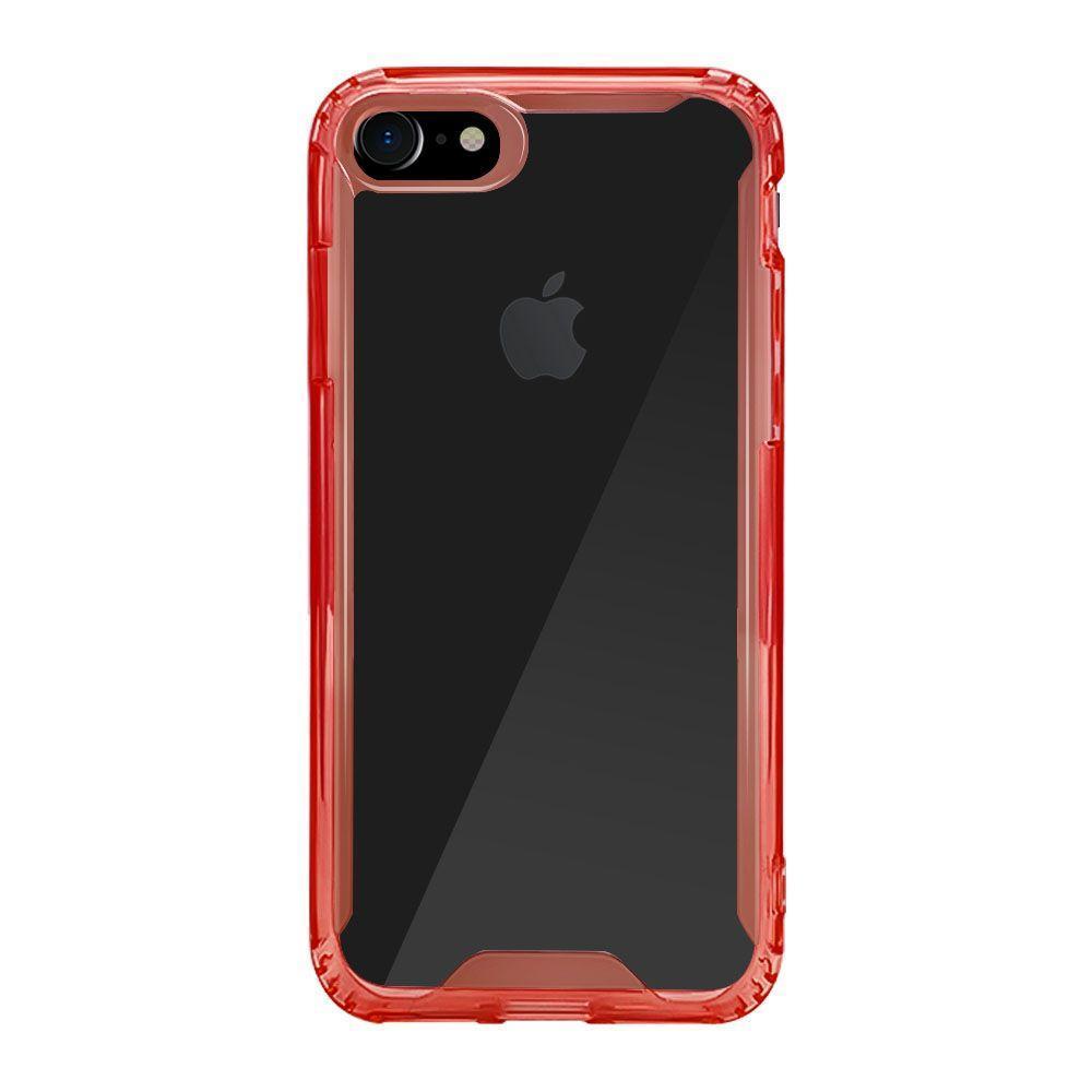 Acrylic Transparent Case  for iPhone 6/6S Plus - Red