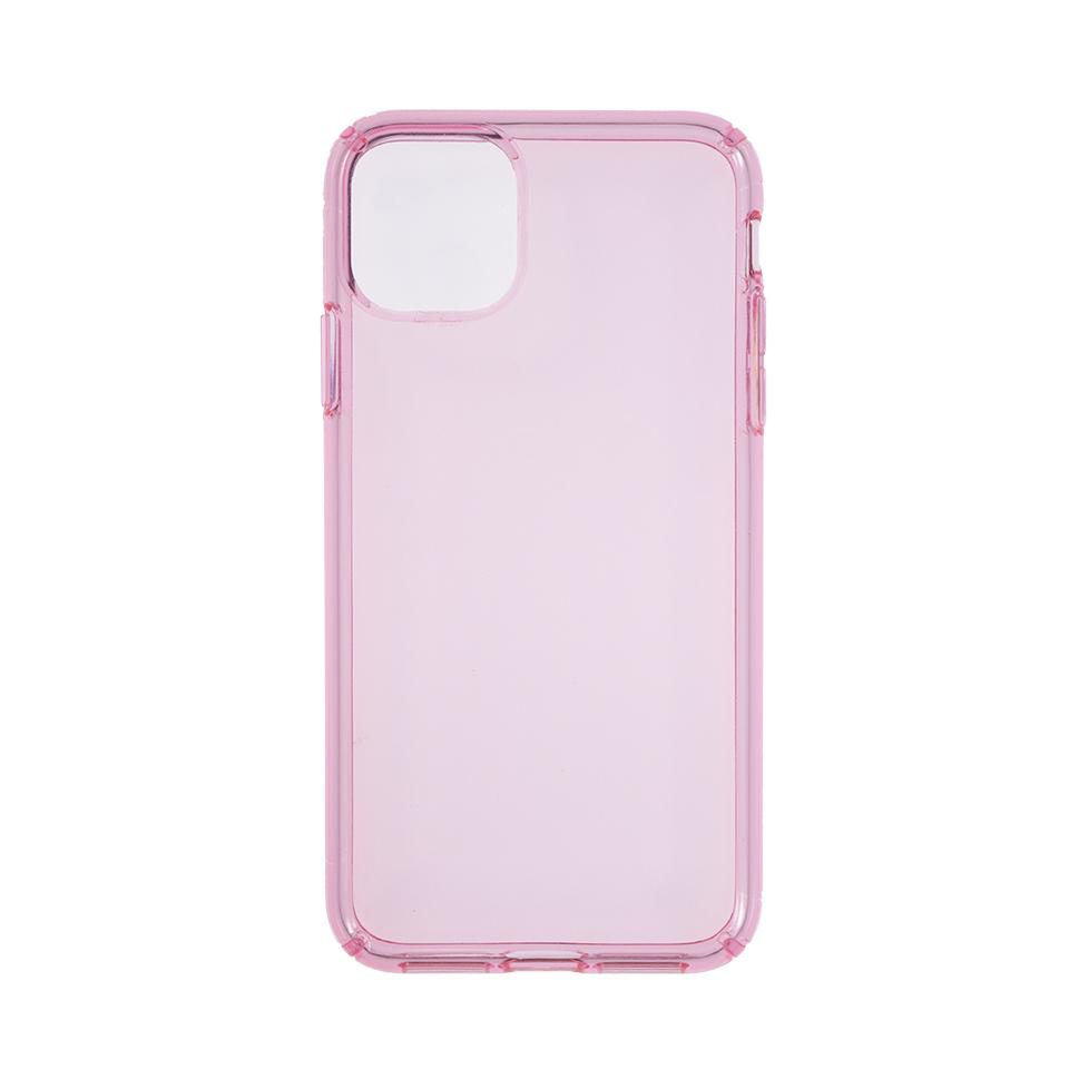 Transparent Color Case  for iPhone 11 Pro Max - Pink