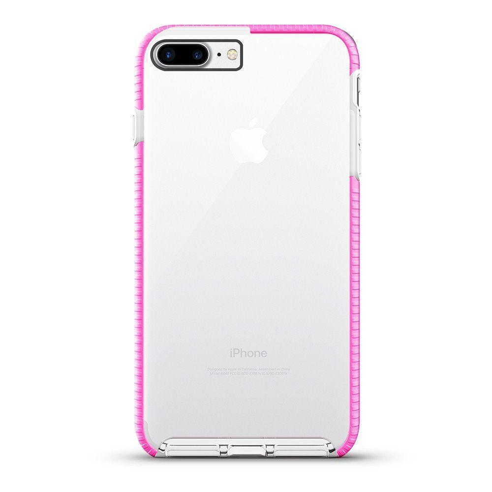 Elastic Clear Case  for iPhone 6/6S Plus - Pink Edge
