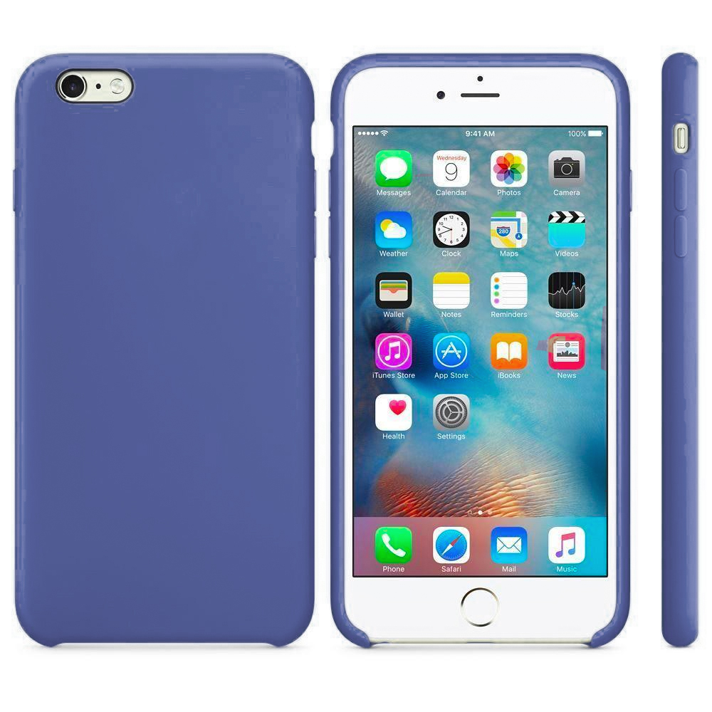 Premium Silicone Case for iPhone 6/6S - Dark Blue