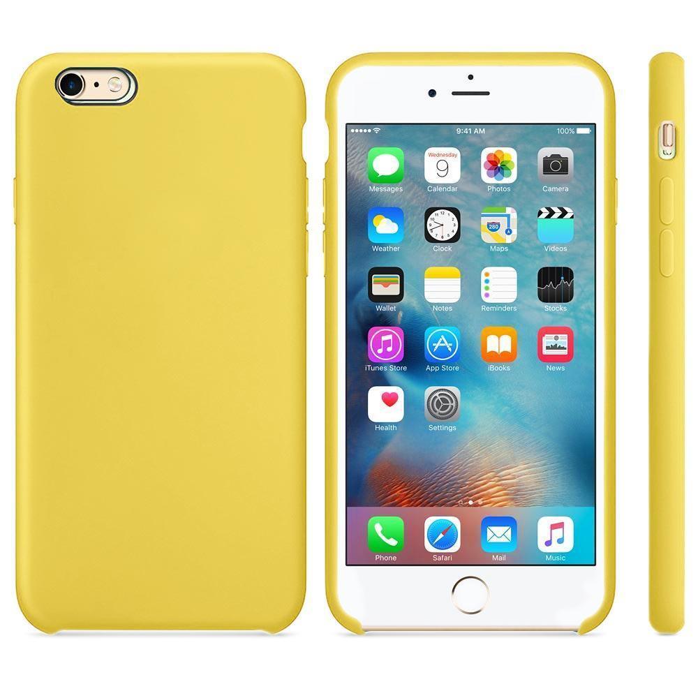 Premium Silicone Case for iPhone 6/6S - Yellow