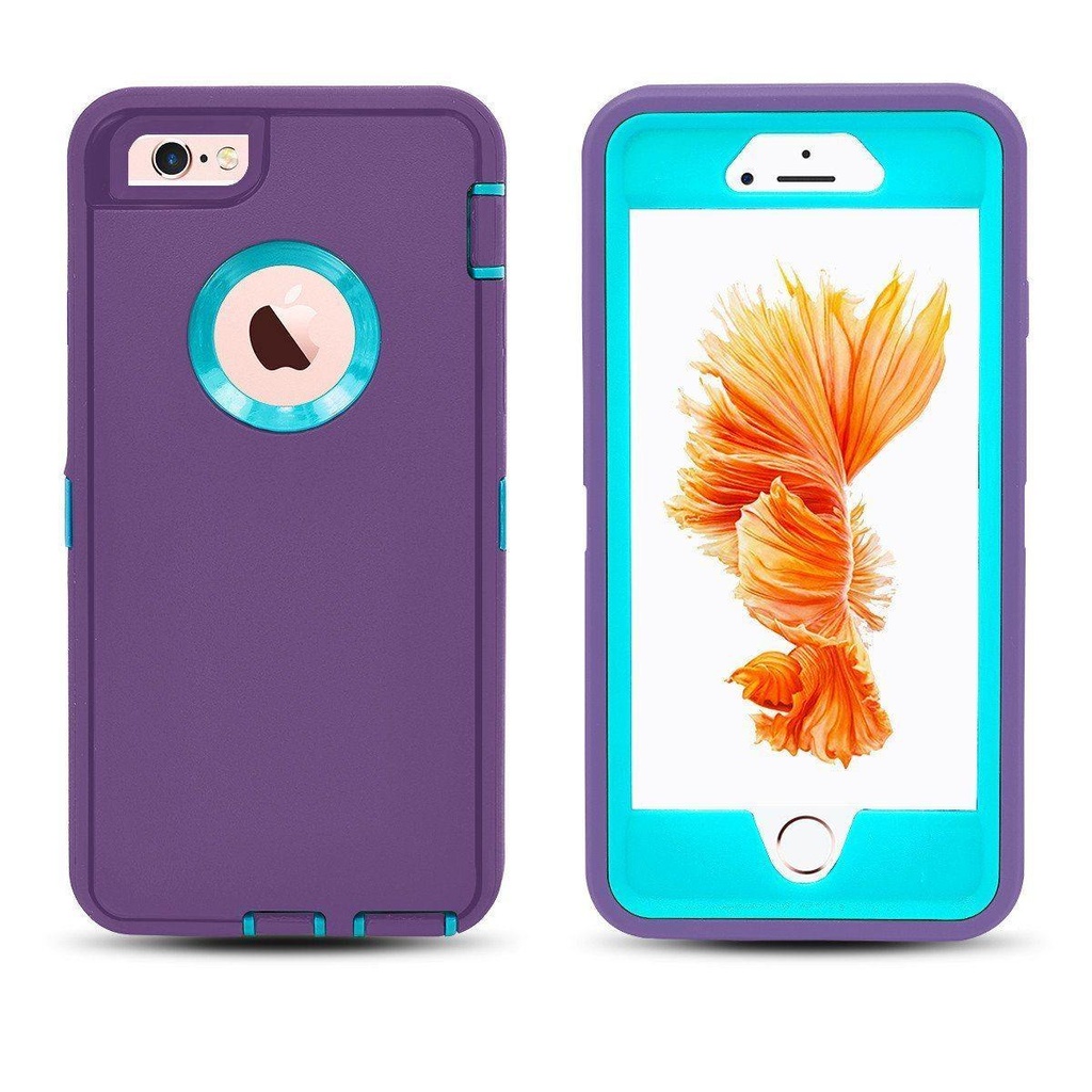 DualPro Protector Case  for iPhone 6/6S Plus - Purple & Light Blue