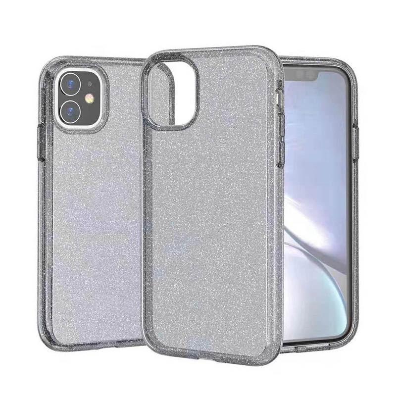 Transparent Sparkle Case  for iPhone 11 - Black
