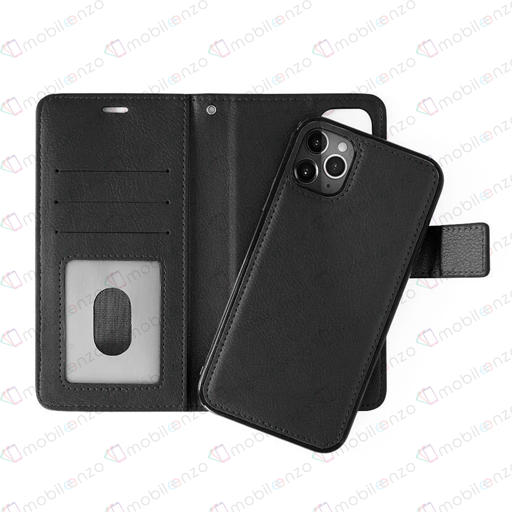 Classic Magnet Wallet Case for iPhone 12 (6.1) - Black