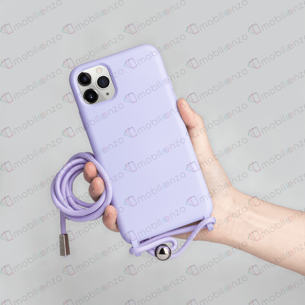 Lanyard Case for iPhone 12 (6.1) - Light Purple