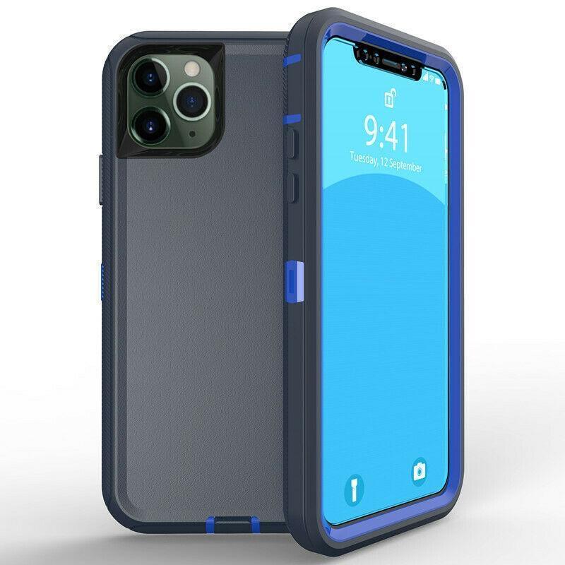 DualPro Protector Case for iPhone 12 (6.1) - Dark Blue & Blue