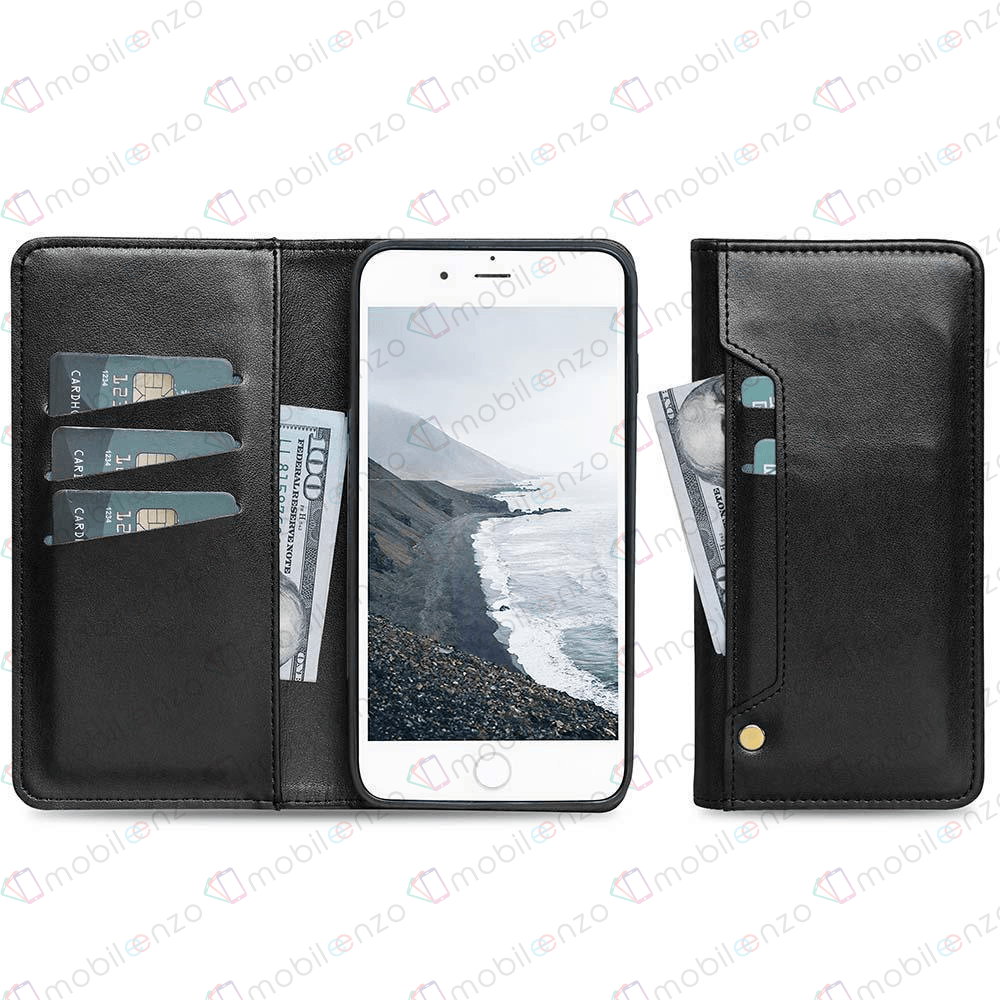 Ludic leather Wallet Case for iPhone 12 Mini (5.4) - Black