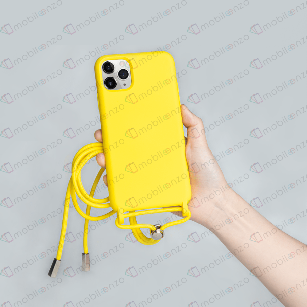 Lanyard Case for iPhone 12 Mini (5.4) - Yellow
