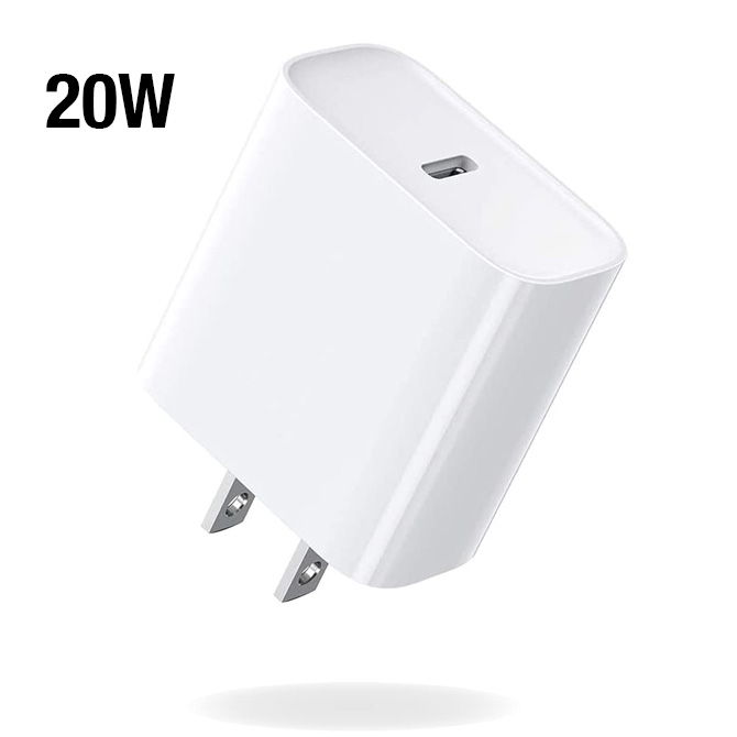 USB-C / PD Fast Charger / 20W Power Adapter (White Package)