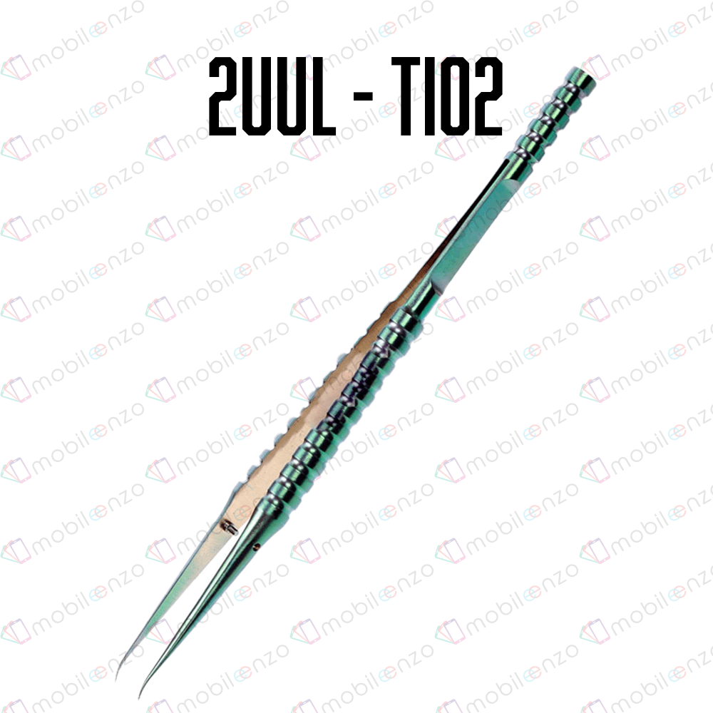 2UUL Ti02 Curved Head Titanium Alloy Ultraprecise Tweezer
