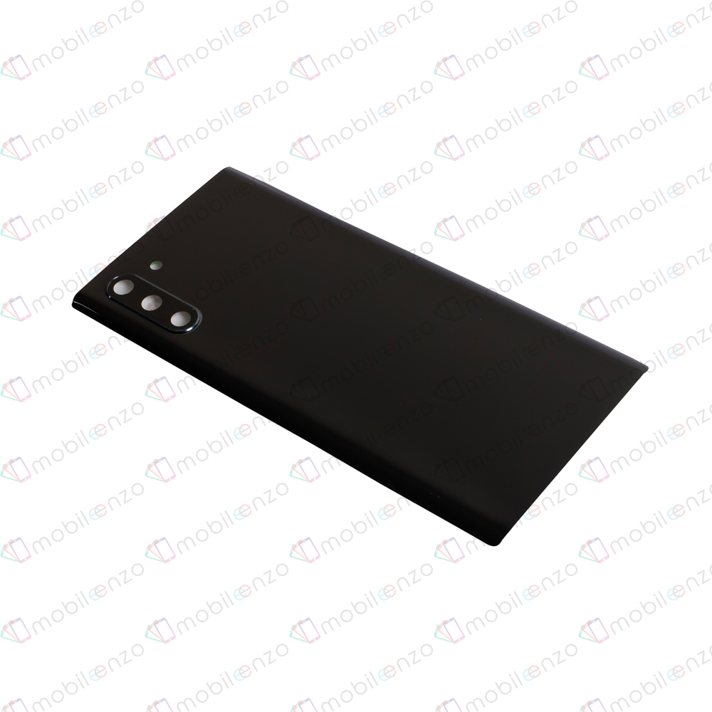 Back Cover Glass For Samsung Galaxy Note 10 (No Logo) (Black)
