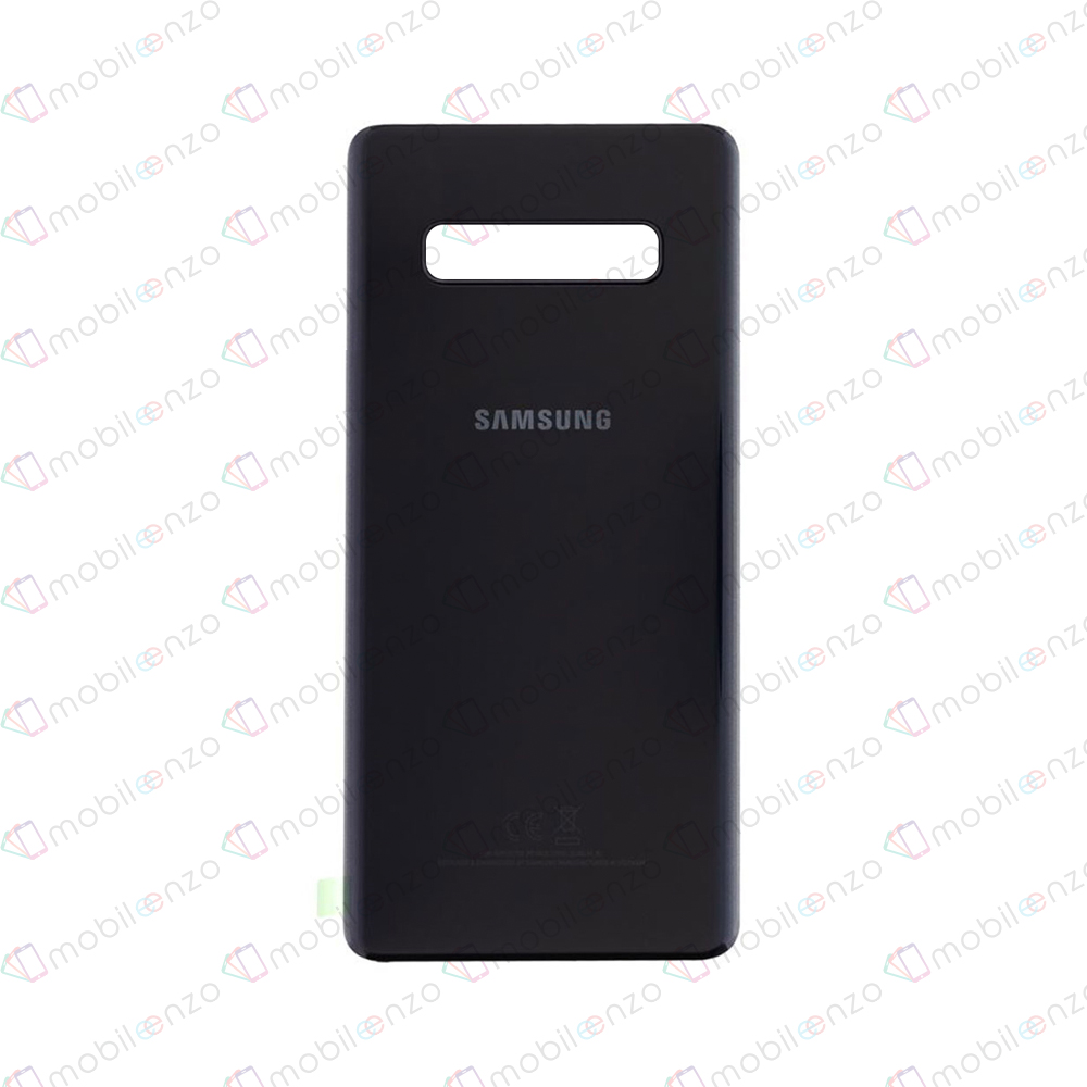 Back Cover Glass With Camera Lens For Samsung Galaxy S10 Prism (No Logo) (Black)