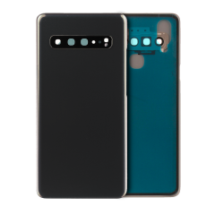 Back Cover Glass With Camera Lens For Samsung Galaxy S10 (No Logo) (Prism Black)