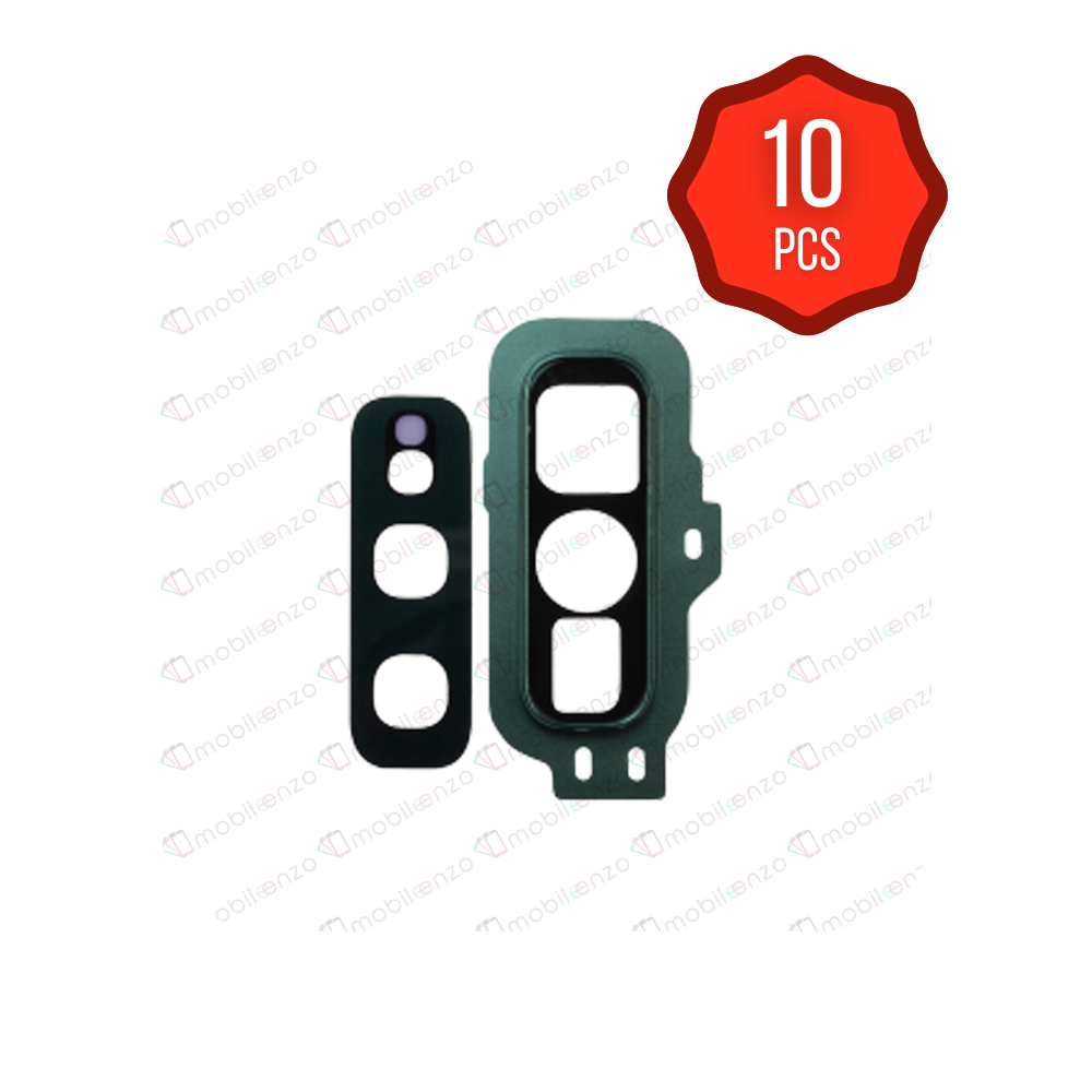 Back Camera Lens For Samsung Galaxy S10E (Black/Green) (10 Pack) (Premium)