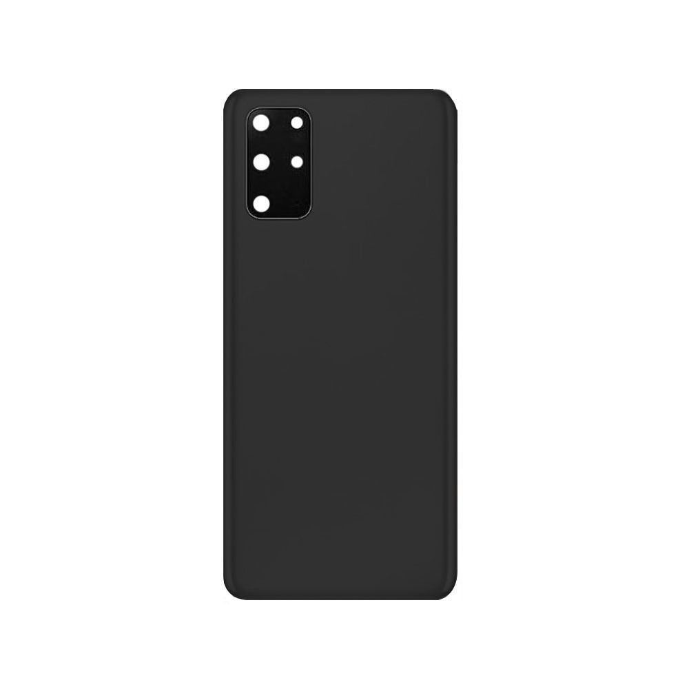 Back Cover Glass With Camera Lens For Samsung Galaxy S20 Plus (No Logo) (Black)