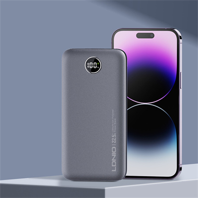 LDNIO PQ10 10000 mAh Portable Fast Charger Power Bank (Gray) (Ground Shipping Only)