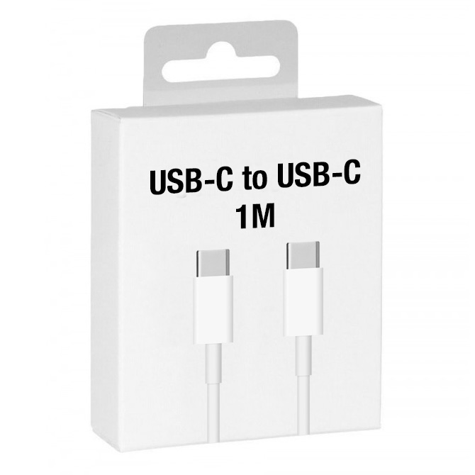 USB-C to USB-C Cable (3 ft) (White) 