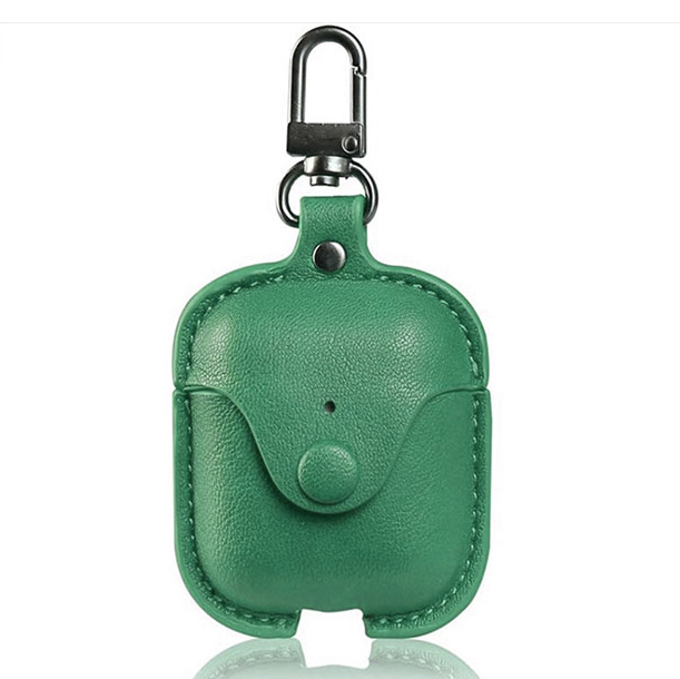 Leather Bag Case for AirPods (1st & 2nd Gen) - Green