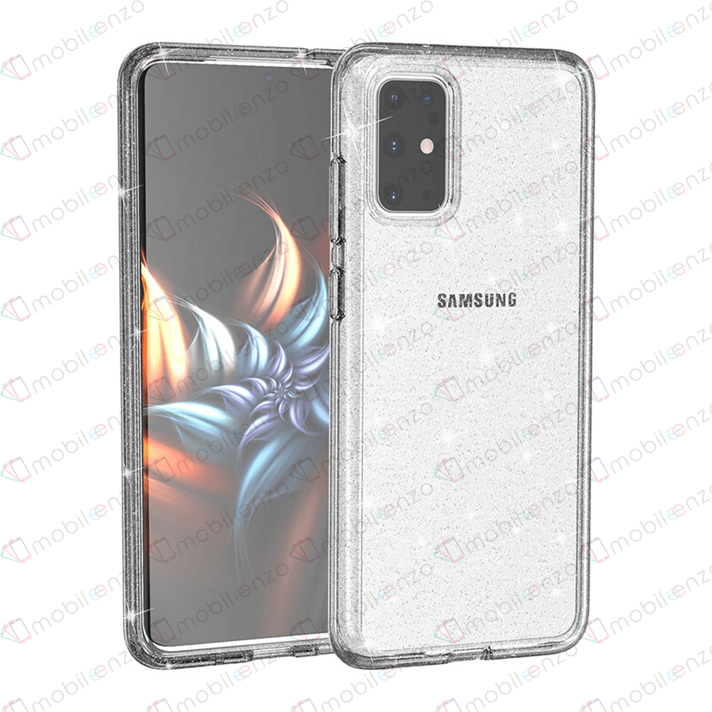 Transparent Sparkle Case for Galaxy S21 Plus - Clear